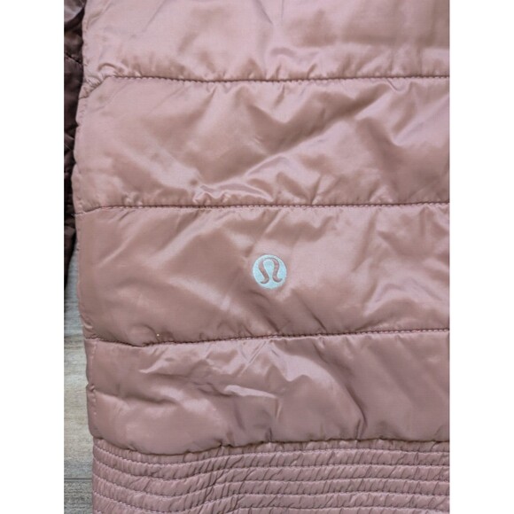 Lululemon The Bomb Bomber Jacket Bark Berry/Heathered Bark Berry Women's 6 Rever - Picture 5 of 8